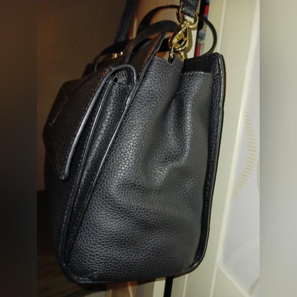 Kate Spade Chantal Bridge Place Bow Satchel Black Leather Handbag - Picture 6 of 13